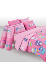 FOUNTAIN LICENSE Collection Fitted Sheet Set with Comforter 6 ft 6 pcs (King Size) HAPIDANBUI FTC125
