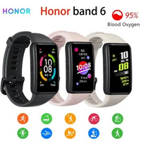 Original Honor Band 6 Bracelet Smart Band Watch CN Version Heart Rate Monitor Blood Oxygen Spo2 Touch Screen Amoled Waterproof