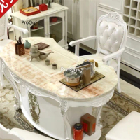 Prodgf 1Pcs A Set Designer Boss Fashion White Princess Tea Table(no chair)