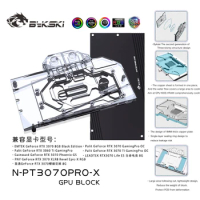 Bykski 3070 GPU Block, For Palit RTX 3070 GamingPro OC , Video Card Water Cooler / Full Cover Radiator , N-PT3070PRO-X