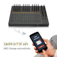 512 Sims 4G lte Quectel Fastest Sms Gateway SK64-512 4G Gsm Sms Modem Multi Slot Modem Change IMEI SMPP HTTP API Simbox