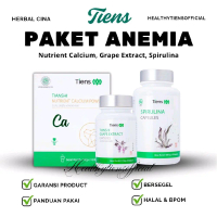 Paket Anemia Tiens - Tianshi Nutrient Calcium, Grape Extract, Spirulina - Bantu Atasi Mudah Lelah, H