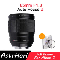 AstrHori 85mm F1.8 Auto Focus Camera Lens Full Frame For Nikon Z Mount Cameras Compatible For Z5 Z6 Z711 Z611 Z9 Z30 Z50 ZFC