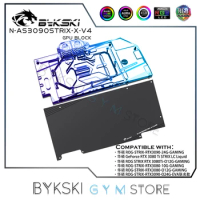 Bykski Full Coverage GPU Water Block For ASUS RTX3080 3090 STRIX Graphic Card, VGA Watercooler,ARGB/RGB SYNC, N-AS3090STRIX-X-V4