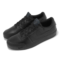 【NIKE 耐吉】休閒鞋 Court Shot 男鞋 黑 全黑 百搭 復古(FQ8146-001)