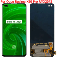 6.44" Oneplus Nord AC2003 LCD Original For Realme X50 Pro 5G RMX2075 RMX2076 Display LCD Touch Screen With Frame Assembly Parts
