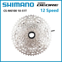 Shimano Deore Series CS-M6100 12 Speed Cassette 10-51T MTB For Mountain Bike Riding Parts Original