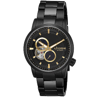 LICORNE 力抗錶 淬鍊系列 機械腕錶 黑×金/41mm