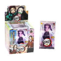 12/24/48BOX Wholesale Demon Slayer Game Cards Kimetsu No Yaiba Collection Anime Christma Playing Board Christmas Gift Toys