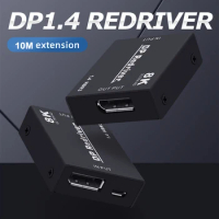 Active Displayport repeater 144Hz Displayport 1.4 cable extender 8K DP booster 8K 30Hz 4K 120Hz 2K 144Hz