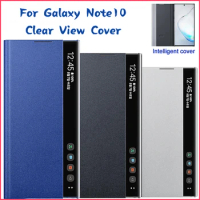 For Samsung Clear View Cover For Samsung Galaxy Note10 5G Note10 Mirror Cover Clear View Phone Case
