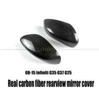 Suitable for 08-15 Infiniti G35 G37 G25 Carbon Fiber Rearview Mirror Cover G35 Mirror Sticker