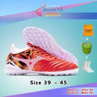 Mizuno Giày Bóng Đá Neo 4 ELITE Đế Cao Su Đệm EVA Cổ Cao Đã Khâu Full Đế Sân Cỏ Nhân Tạo Size 39-45 