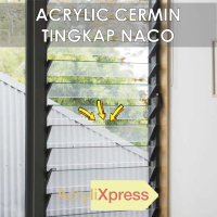 Naco window glass (acrylic material) cermin tingkap naco ( acryllic)
