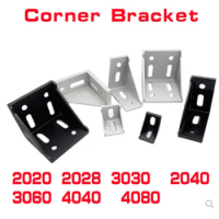 2020 2028 3030 3060 4040 4080 6060 20/30/40/45/60 Aluminum Profile Connector CNC Router Aluminum Corner Bracket 2040 3060 6060