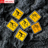 READU Bike Frame Sticker Top Tube Sticker Bicycle Decals Decorative Frame Stickers Warning stickers Bike Decal 2pcs