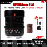 7artisans 7 artisans M35mm F1.4 Full Frame Prime Lens for Leica M-Mount Leica M2 M3 M5 M6 Leica SL TL TL2 Leica CL Fujifilm GFX