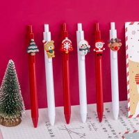 ALLTU 1pcs Christmas neutral pen creative cartoon student test pen Christmas gift gift Q050