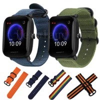 Nylon WatchStrap Band For Xiaomi Huami Amazfit Bip / Bip S U lite pop WristStrap Belt For Amazfit BIP U pro Bracelet Wristband
