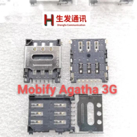 10-100pcs/Original Sim Card ReaderTray Slot For Mobify Agatha 3G Jio 6pin