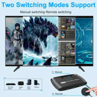 4x1 HDMI Switcher, HDMI Switch 4x1,HDMI Switcher 4 In 1 Out 4 Port Video HDMI Box Splitter 4k 1080p For HDTV PS3 DVD