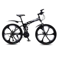 Wholesale high quality supplier OEM full suspension folding mountain bike Customized 20 24 26 Inches carbon steel Bicycle