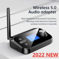 Bluetooth 5.0 Audio Transmitter Receiver SD Card Handsfree Call Stereo Wireless Adapter RCA SPDIF 3.5mm Aux Jack for TV PC Car