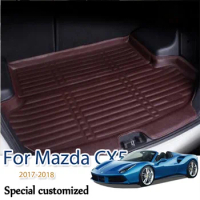 FOR Mazda CX5 CX-5 2017 2018 Car Rear Boot Liner Trunk Cargo Mat Tray Floor Carpet Mud Pad Protector Car-st