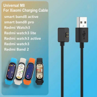 Universal M8 Charging Cable For Xiaomi Smart Mi Band 8 Pro NFC Redmi Watch 3 2 Active Lite Redmi Band2 USB Dock Magnetic Charger
