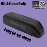 Ebike POLLY DP-5C Battery Case 36V 48V 52V Empty Box Fit 52PCS 18650 Cells DIY For 10S5P 13S4P Reention Down Tube Battery Case