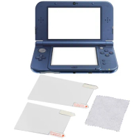 2-in-1 LCD Screen Protective Film for New 3DS XL/LL 3DSXL/3DSLL Top Bottom Clear Surface Guard Protector Skin Cover Accessories