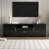 Modern TV cabinet with 1 Shelf,1 Drawer &amp; 2 Cabinets,TV Stand,TV Console Cabinet Furniture for Living Room,for 60+ Inch TV