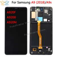 OLED For Samsung Galaxy A9 2018 A9s A9 Star Pro SM-A920F/DS LCD Display Touch Screen Digitizer with frame for Samsung A920 lcd
