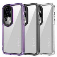 Case for Oppo Reno 10 5G 10 Pro 5G 8T 4G Realme 11 Pro Plus 10 Pro Plus Durable TPU Frame + Acrylic Back Transparent Cover