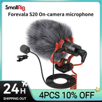 SmallRig S20ไมโครโฟนในตัวกล้องพร้อม Shock Mount Video Microphone Stereo Mic สำหรับกล้อง DSLR สำหรับ  และสมาร์ทโฟน3468888