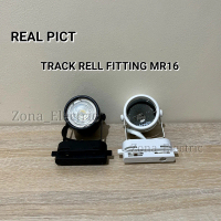 KAP LAMPU SOROT TRACK RELL FITTING MR16 / HOUSING SPOT LIGHT