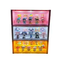 【星優】集裝箱收納盒 透明盲盒展示架 預售12工作天(防塵透明展示架 長35*寬17*高19)