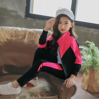 Toddler Girl Clothes Spring 4-13YRS Autumn 2PCS Tops + Pants Children Clothing Set Girls Tracksuit Kids Baby Girls Clothes Suits
