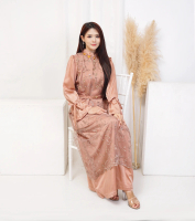 Ridwan & Rahma Collection Shannen Dress Original satin premium lapis brokat etnik tabur payet berlia