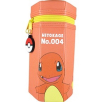 小火龍鉛筆盒 六角直立 筆袋 文具 寶可夢 橘色 神奇寶貝 收納袋 日本卡通 筆盒 Pokemon