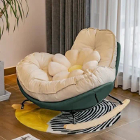 Nordic style lazy sofa rocking chair balcony living room bedroom leisure luxurious eggshell penguin Single sofa bed