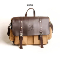 MAGE Canva Messenger Bag | Tas Selempang Pria Premium | Sling Bag Sintetis Leather | Fit in Laptop 1