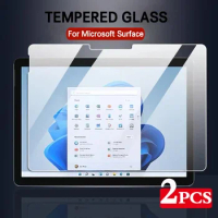 2PCS Screen Protector For Microsoft Surface Pro 4 5 6 7 8 X 9 13'' 12.3 Go 2 3 Protective Film Anti Scratch Clear Tempered Glass