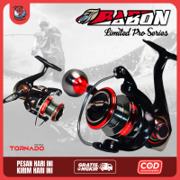 Reel Pancing TORNADO BABON 3000 / 4000 โ 8+1 Bearing Halus, Spool Aluminium, Max Drag 6kg, CNC Handl