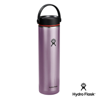 Hydro Flask 24oz/709ml 輕量寬口提環保溫瓶 水晶紫