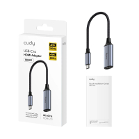 CUDY UH401 TYPE-C 轉 HDMI2.0 4K/60Hz 2K/144Hz 轉接器 黑色 (V010)