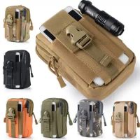 100 pcs/lot Tactical Molle Pouch Belt Waist Pack Bag Pocket for Iphone 7 Phone Case Military Waist Fanny Pack bag