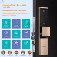 Samsung Smart Digital Fingerprint Lock SHP-R80 Home Automatic Push Pull Handle Anti-theft Door Electronic Password Doorlock