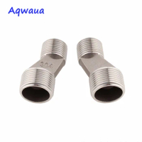 Aqwaua Shower Faucet Adaptor SUS304 Stainless Steel Wall Mounted Width Adjustable for Mixer Shower Accessories Connector