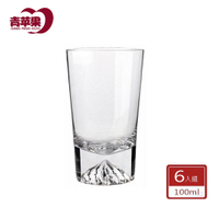 【DELI德力玻璃】日本富士山玻璃杯6入組 100ml 雪山杯 富士山杯 威士忌杯 甜品杯 造型玻璃杯